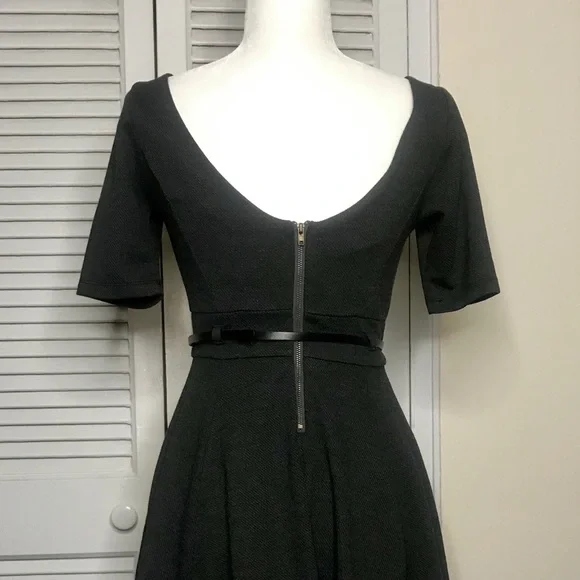 Gray Fit & Flare Circle Dress - Medium - Picture 3 of 4